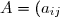 A = (a_{ij})_{{1\leq i \leq n} \atop {1\leq j\leq n}}